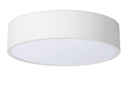 Lucide UNAR - Lámpara de techo - Ø 20 cm - LED 3 StepDim - 1x12W 2700K - Blanco - apagado